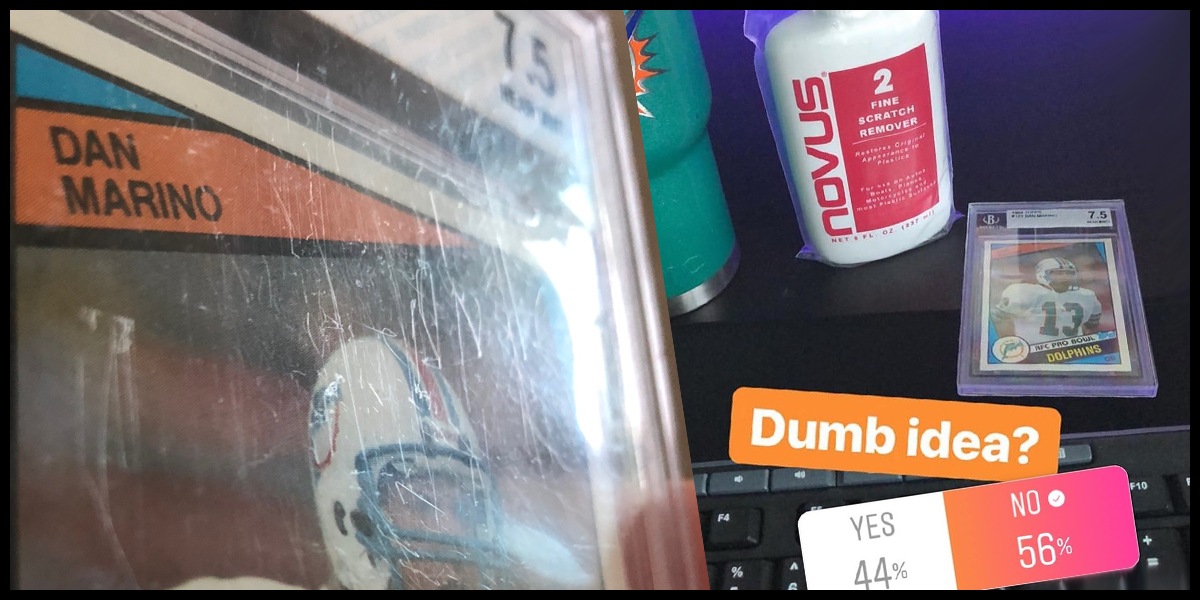 How To Repair Scratched PSA and BGS Sports Card Slabs - Rookie Collector